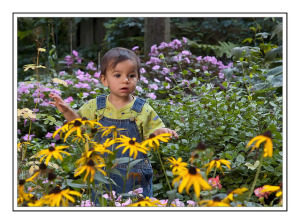 child-among-flowers