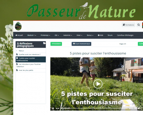 Des activités de découverte de la nature au fil des saisons. Des vidéos vous montrent comment faire !